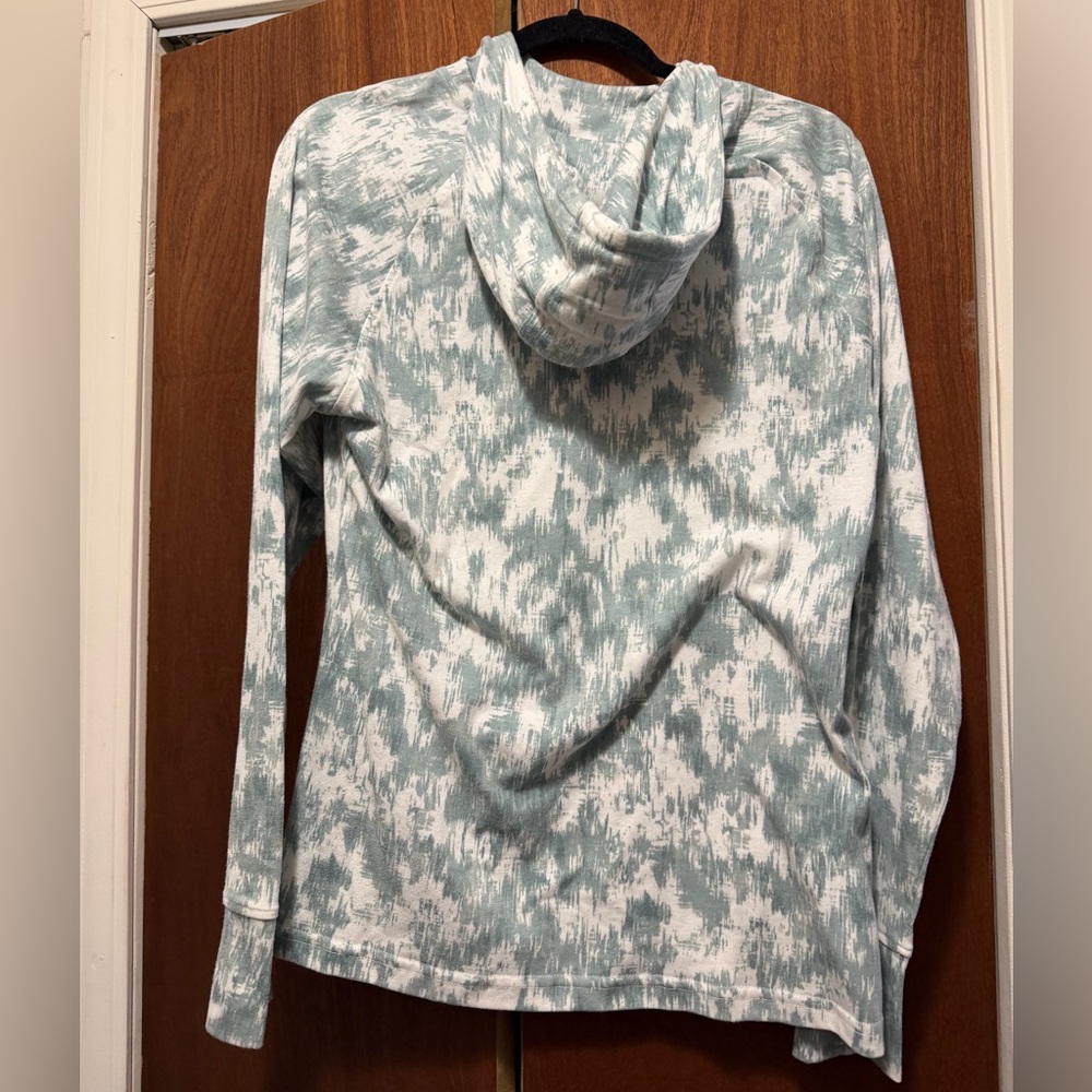 Women's FXR Teal Tie-Dye Hooded Long Sleeve Top - Picture 2 of 6